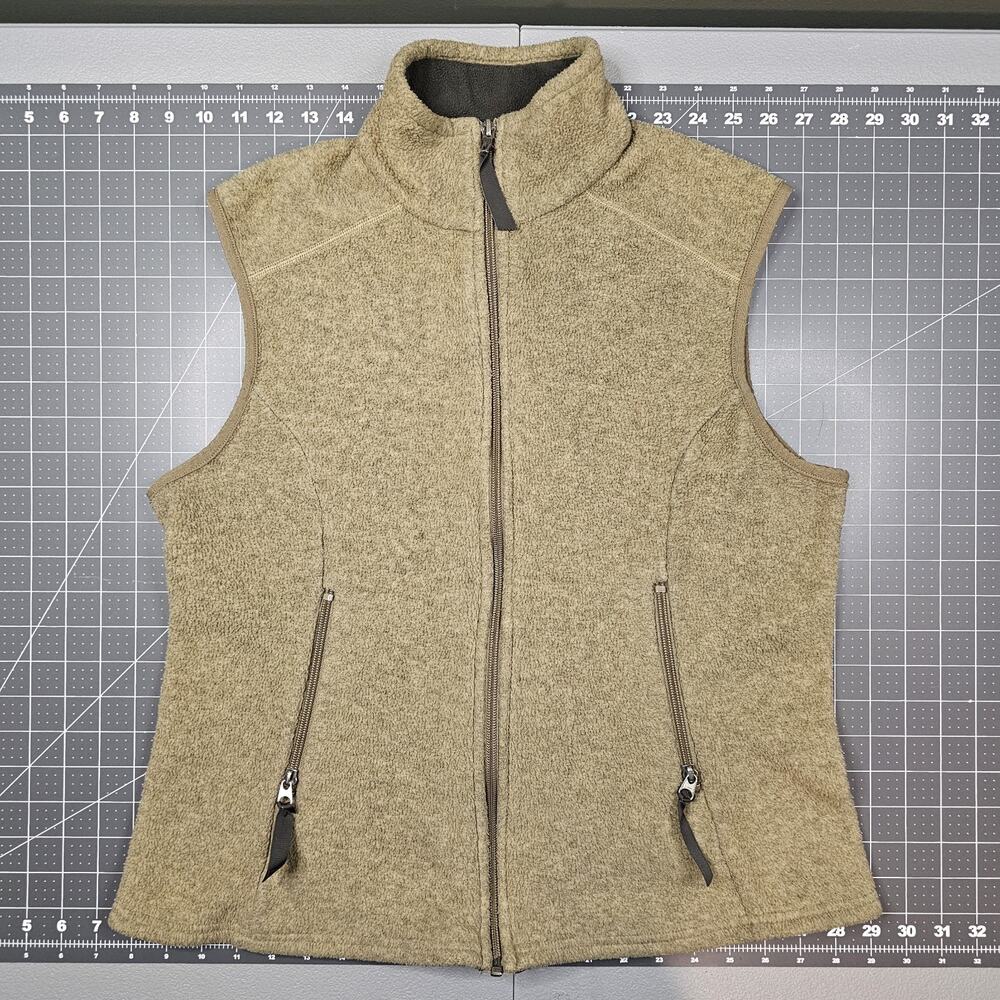 Vintage Patagonia Vest Womens Large Oar Tan Synchilla Full Zip Outdoors Preppy
